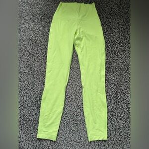 Lululemon Align Leggings in Neon Yellow-Green SZ 4 NWOT
